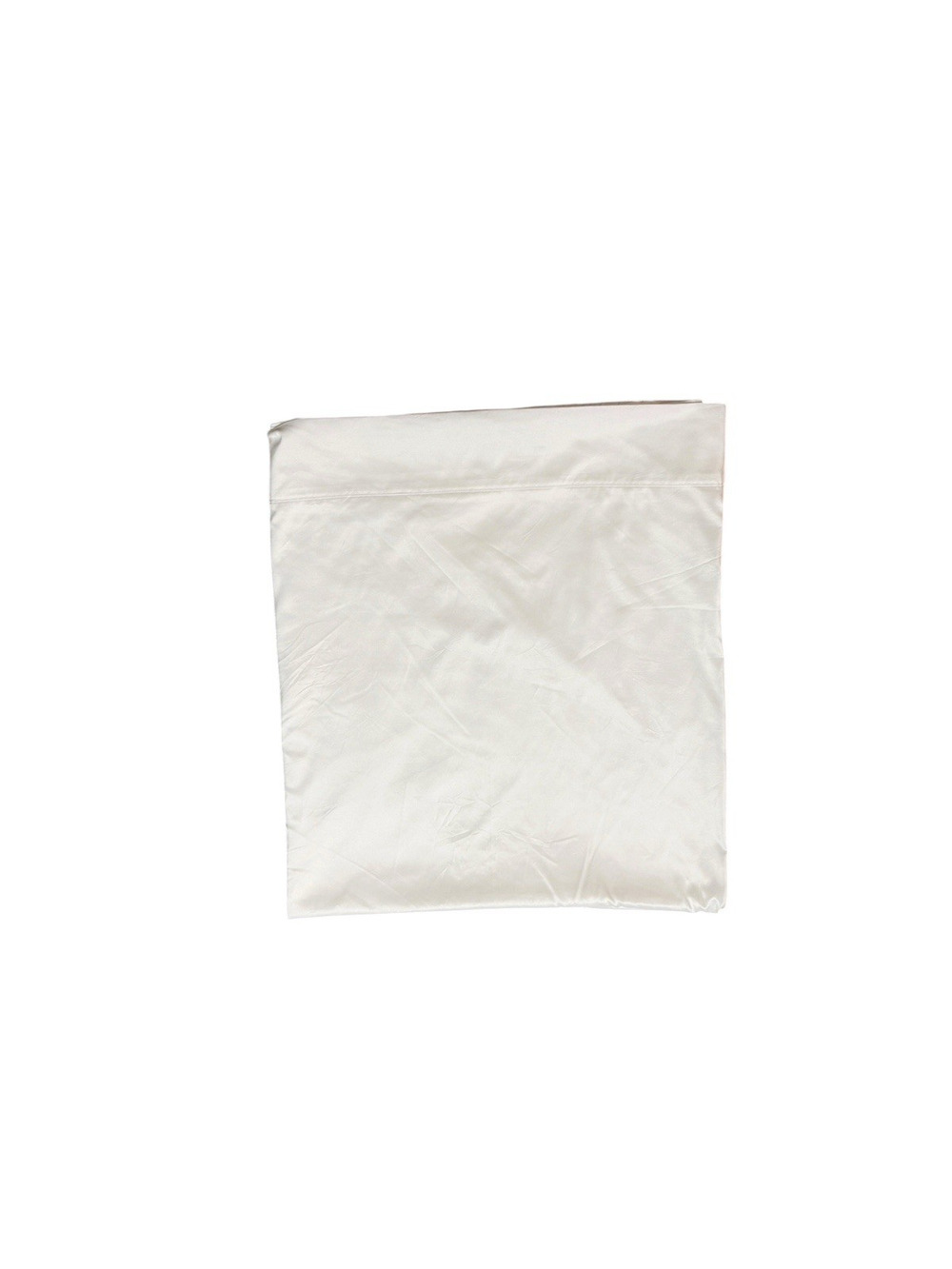 Project Runway Queen Sized Flat Sheet Solid White Microfiber Bedding Cooling